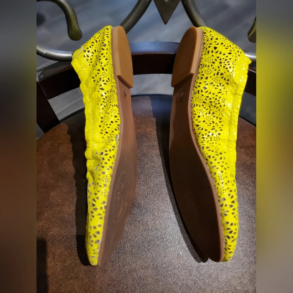 Matt Bernson Waverly Laser Leather Flats size 7.5 NIB - Picture 4 of 10
